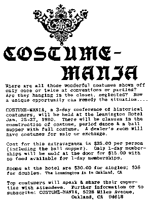 [COSTUME-MANIA advertisement from MegaMart]