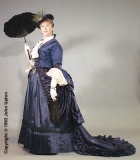 CC11-H-09a: 1883 Bustle Gown