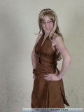 CC26-FNS-07c: Brown Cocktail Dress