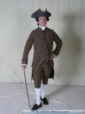 CC26-H-18a: Men's Suit Coat, Waistcoat and Breeches circa 1765-1790