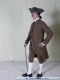 CC26-H-18c: Men's Suit Coat, Waistcoat and Breeches circa 1765-1790